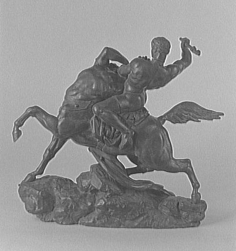 Thésée combattant le centaure Biénor (esquisse) ; dit aussi, Centaure et Lapithe_0