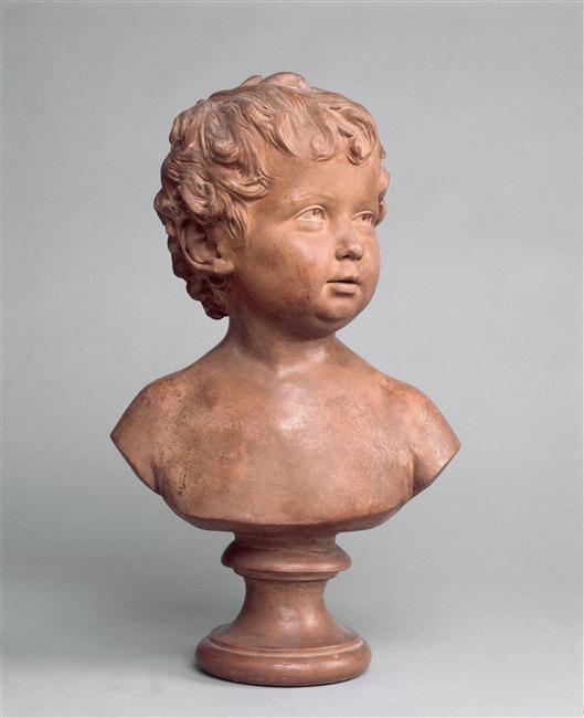 Anne Ange Houdon à l'âge de quinze mois (Paris, 1788 ? , 1843), deuxième fille du sculpteur_0