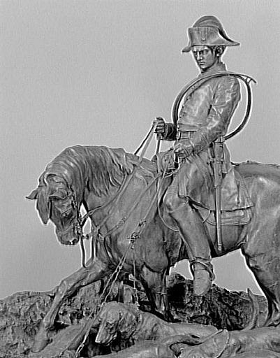 Valet de chien à cheval menant sa harde_2