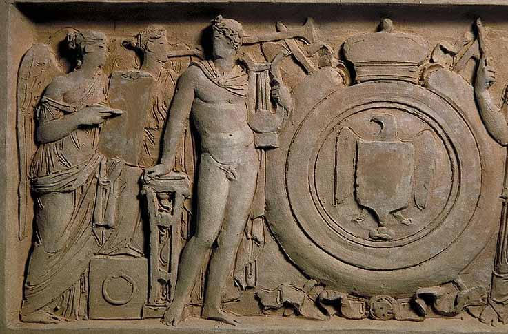 Apollon et les Arts entourant les armes de l'Italie_1