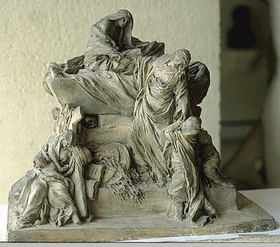 Projet de monument funéraire (titre récent) ; esquisse pour le mausolée du comte d'Harcourt (titre ancien)_1
