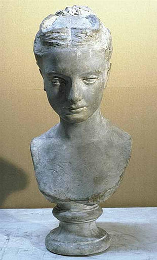 Tête de jeune fille (étude pour Hébé et l'aigle de Jupiter)_0