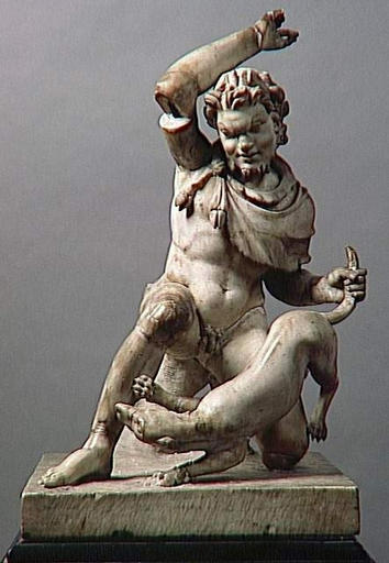 Satyre attaqué par un chien_0