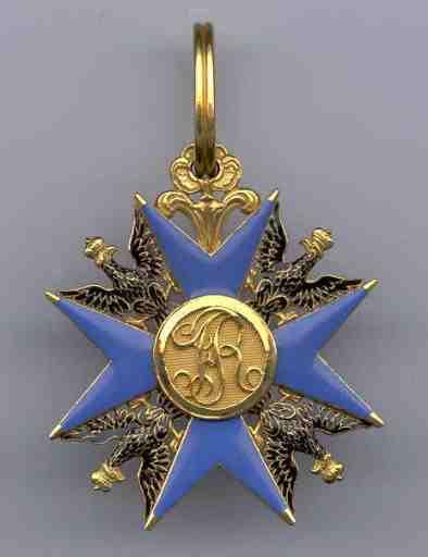 Croix de Chevalier de l'ordre de l'Aigle noir_0