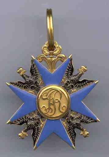 Croix de Chevalier de l'ordre de l'Aigle noir_1