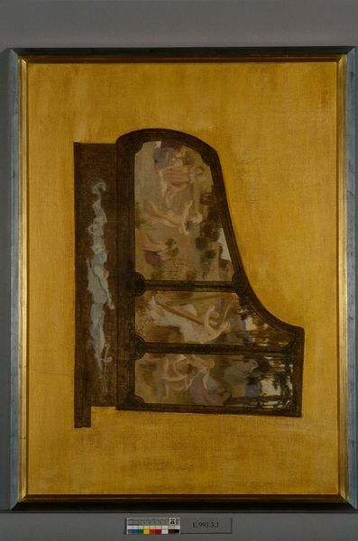 Projet de décor de piano à queue, Henri Bonis, 1er quart 20e siècle