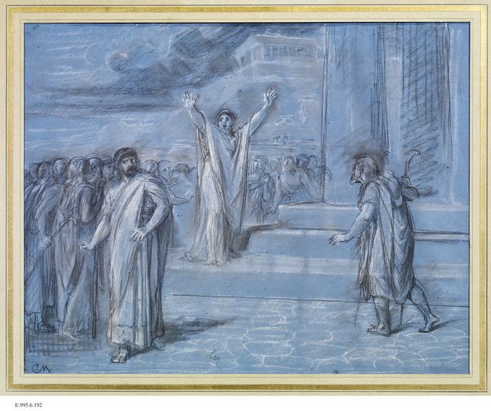 Scène d'Oedipe Roi de Sophocle : "Puisses-tu ne jamais connaître ton destin", Alexis-Joseph Mazerolle