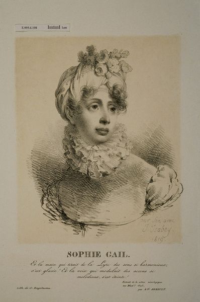 Portrait de Edmée-Sophie Gail (1775-1819), Jean-Baptiste Isabey, 1819 (création)