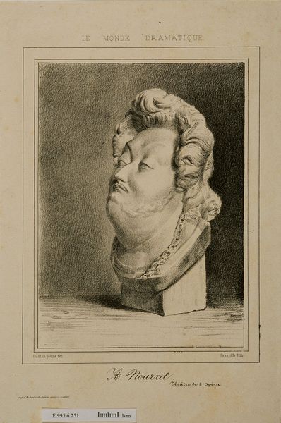 Portrait-charge d'Adolphe Nourrit (1802-1839), Grandville