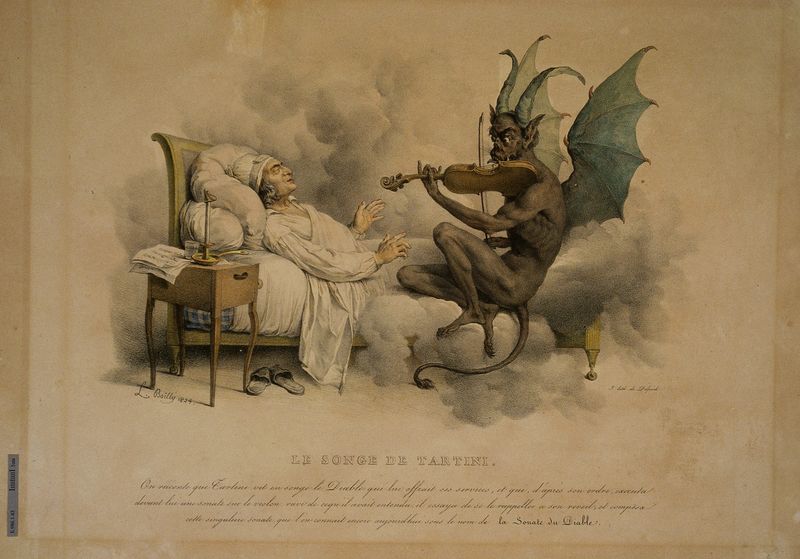 "Le songe de Tartini", François-Séraphin Delpech, 1824 (création)