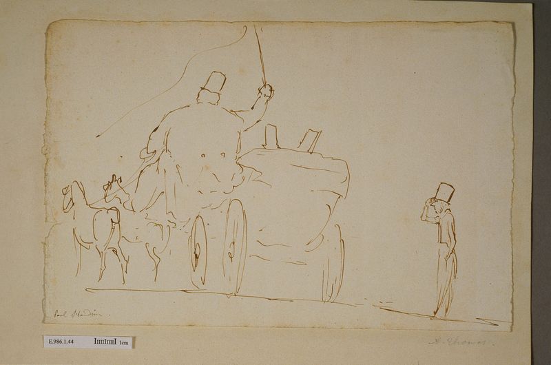 Caricature d'Ambroise Thomas (1811-1896), Paul Flandrin, vers 1833 (création)