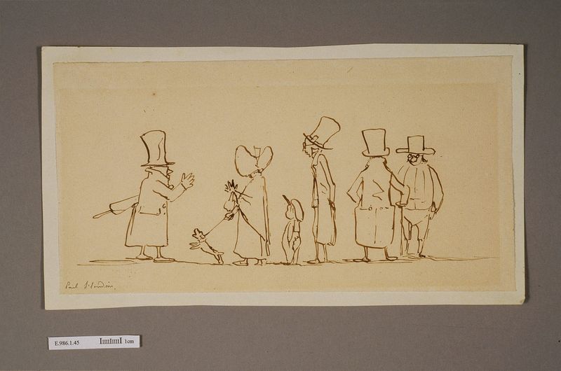 Caricature d'Ambroise Thomas (1811-1896), Paul Flandrin, vers 1833 (création)