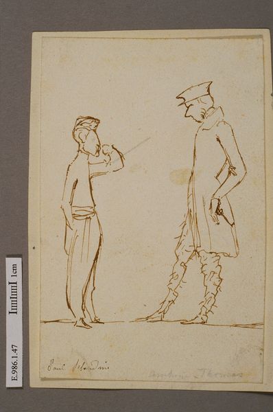 Caricature d'Ambroise Thomas (1811-1896), Paul Flandrin