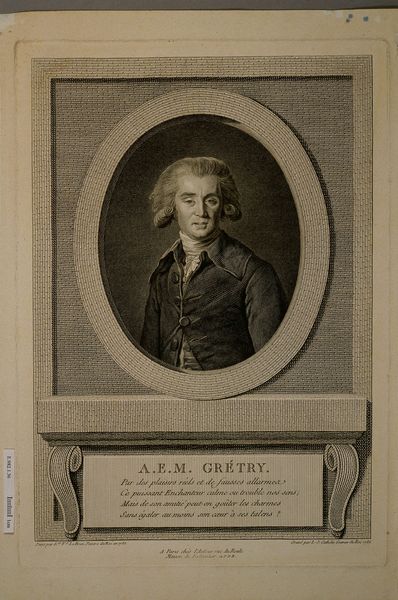 Portrait d'André-Modeste Grétry (1741-1813), Louis Jacques Cathelin, 1786 (création)