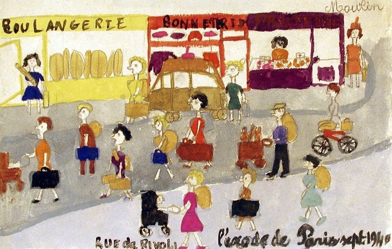 Rue de Rivoli : L'exode de Paris : septembre 1940, Moulin, 1940