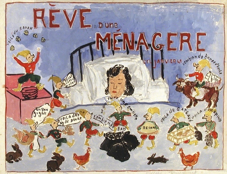 Rêve d'une ménagère en janvier 1941, Odette Raymont, 1941
