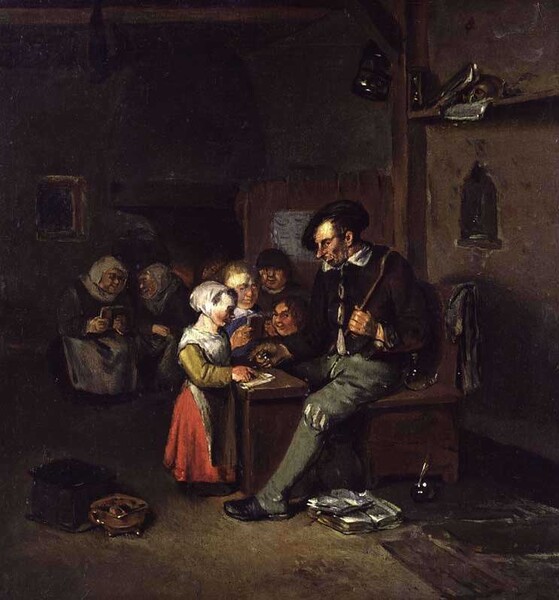 La petite école, Egbert van le Jeune Heemskerck, 1670
