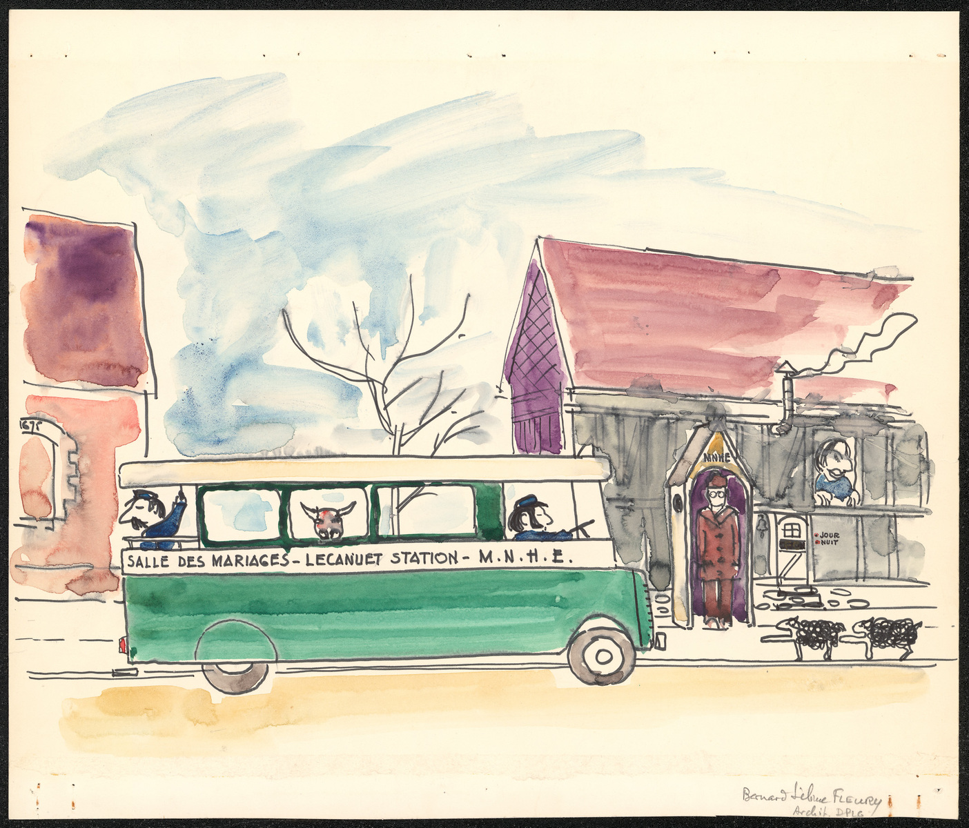 Le Musée de l'Education s'installe au Manoir du Tronquay, Fleury Bernard Sélime, 1977