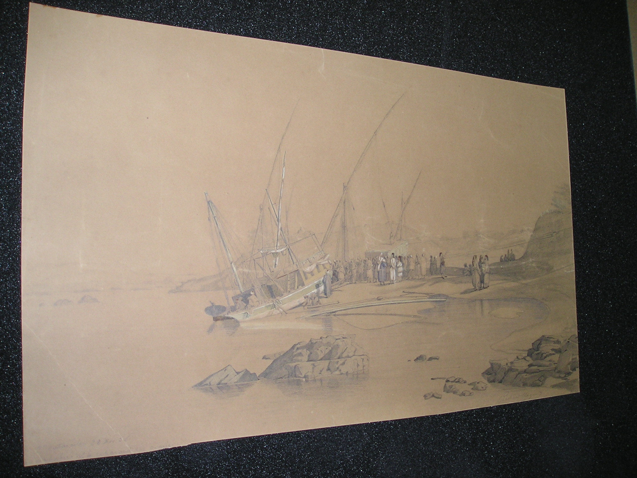 2ème cataracte ... N°4 réparant ses avaries, Richard Clague, 28 /11 /1856