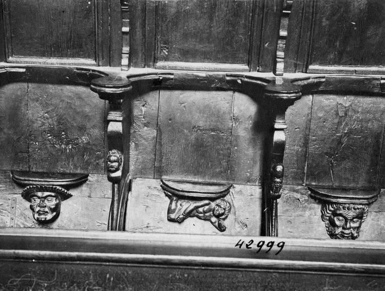 stalles, détail - © Ministère de la Culture (France), Médiathèque du patrimoine et de la photographie (objets mobiliers), tous droits réservés