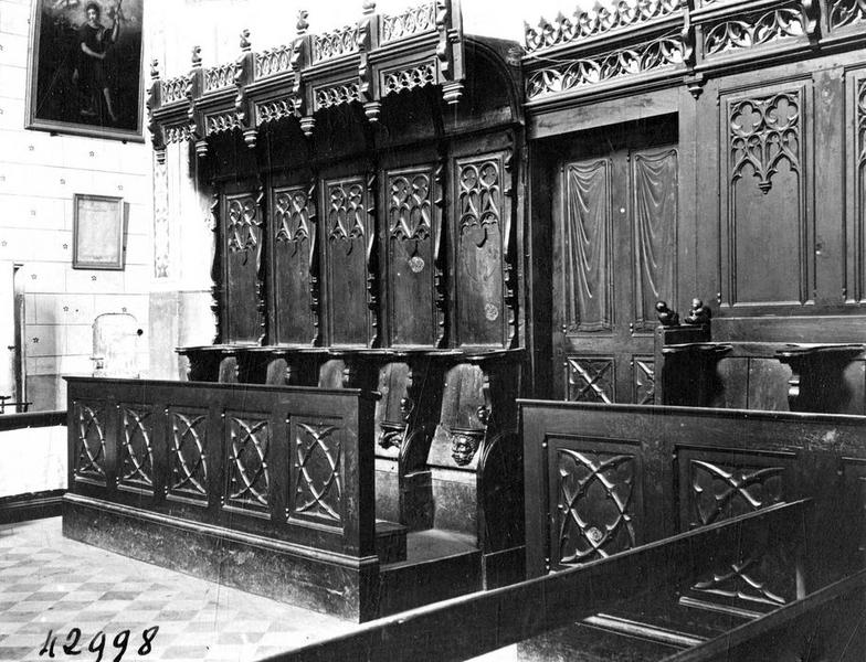stalles, lambris de revêtement, vue générale - © Ministère de la Culture (France), Médiathèque du patrimoine et de la photographie (objets mobiliers), tous droits réservés
