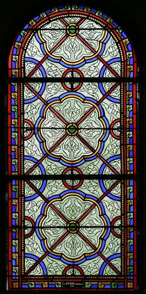 Ensemble de 5 verrières décoratives (baies 8 à 12)