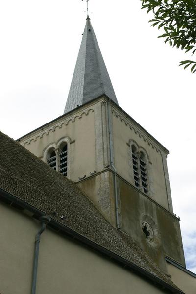 Clocher porche, partie supérieure.