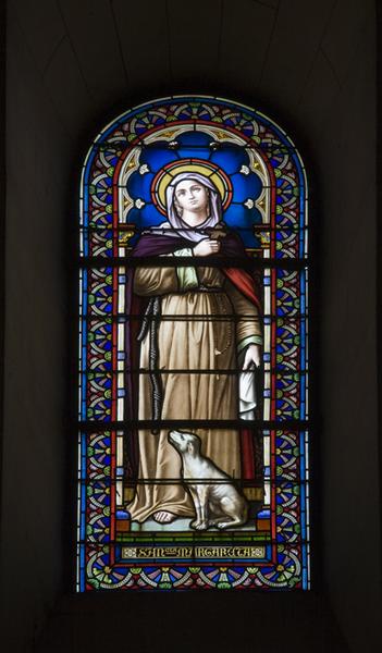 Verrière (baie 111) : sainte Marguerite : vue d'ensemble.