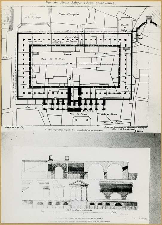 Reproduction d’un plan et d’une coupe