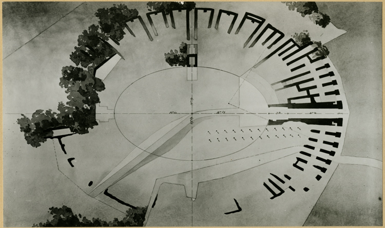 Reproduction d’une élévation des ruines