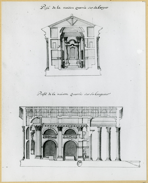 Reproduction de coupes, profil sur la largeur et sur la longueur