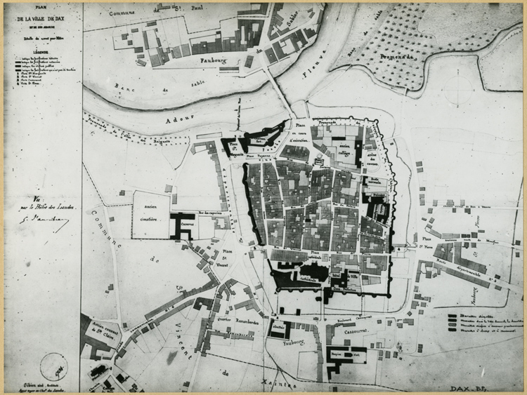 Reproduction d’un plan de la ville et de ses abords