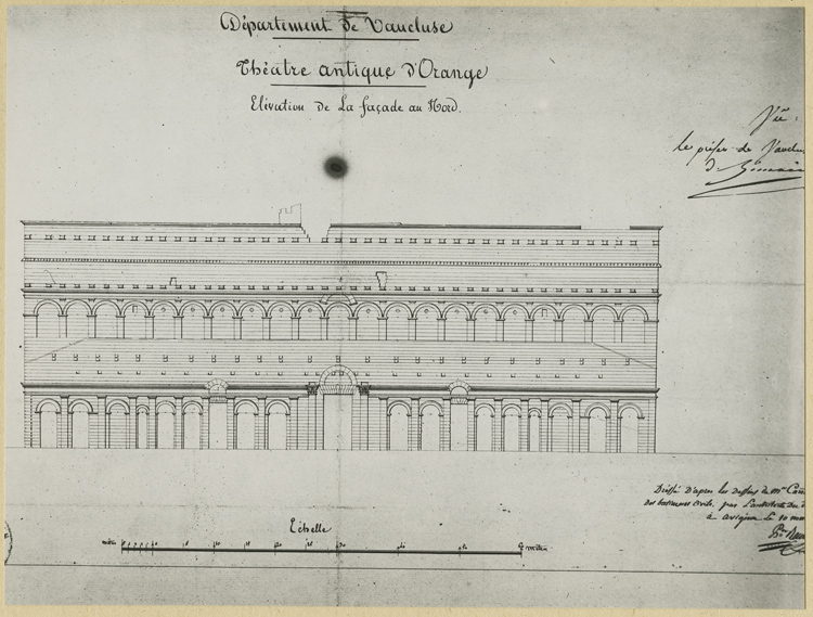 Élévation de la façade nord