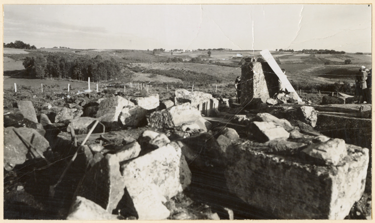 Aspects du chantier, côté nord-ouest