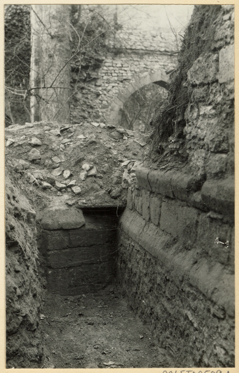 Vestiges de la façade de l’aile gauche du vieux château