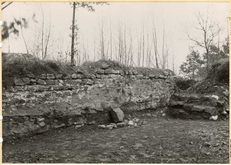 Muraille sud, vue intérieure