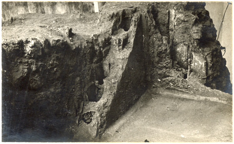 Vue de détail à l’intérieur des thermes