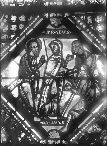 Chapelle axiale du Choeur (chapelle Saint-Savinien), baie 2 (numérotation Corpus Vitrearum)