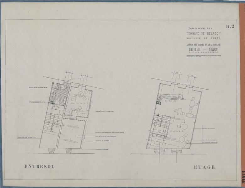 Plans de l'entresol et de l'étage.