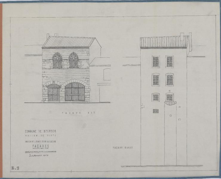 Façades est et ouest.