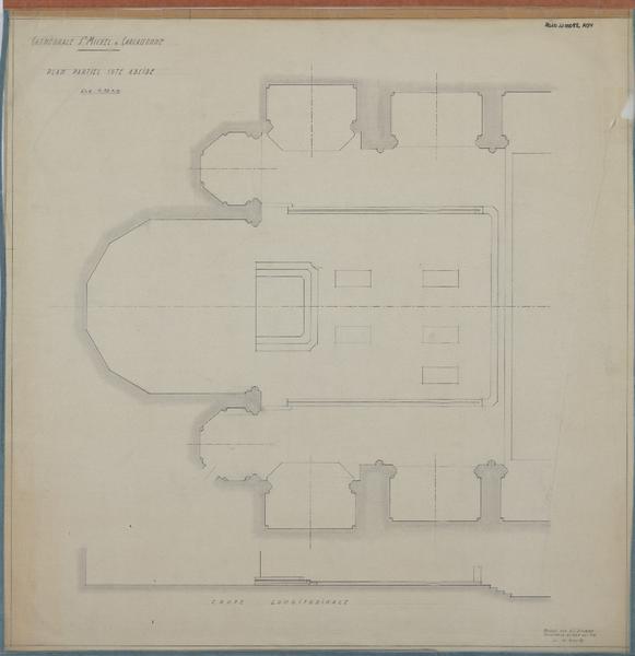 Plan partiel coté abside.