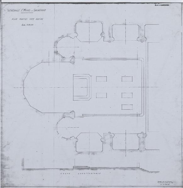 Plan partiel coté abside.