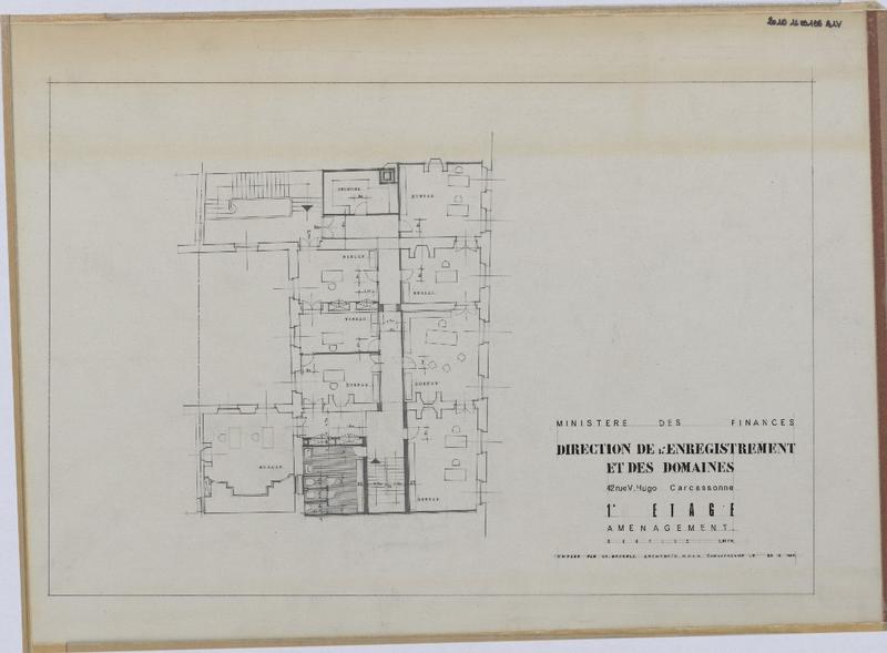 Aménagement ; 1er étage ; plan.