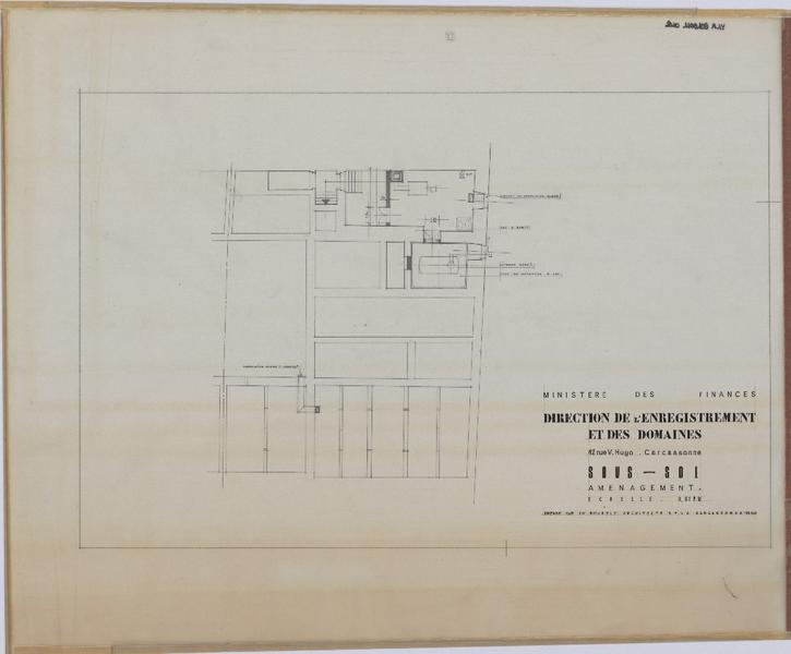 Aménagement ; sous-sol ; plan.