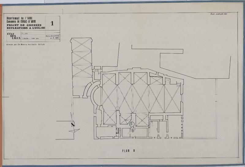 Projet de grosse réparations ; état des lieux ; plan.