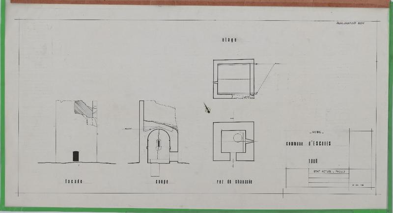 Etat actuel ; projet; plans ; coupe ; façade.