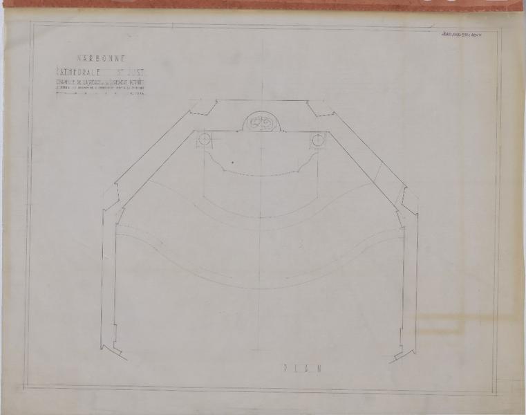 Chapelle de la vierge et du jugement dernier ; plan.