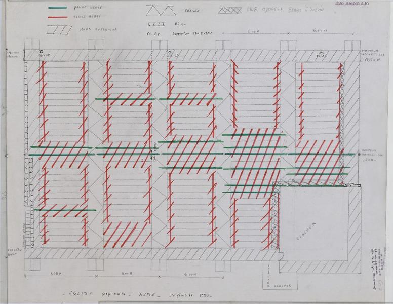 Travaux de couverture ; plan de couverture, recollement des travaux exécutés.