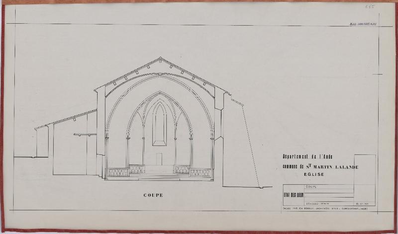 Etat des lieux ; coupe.