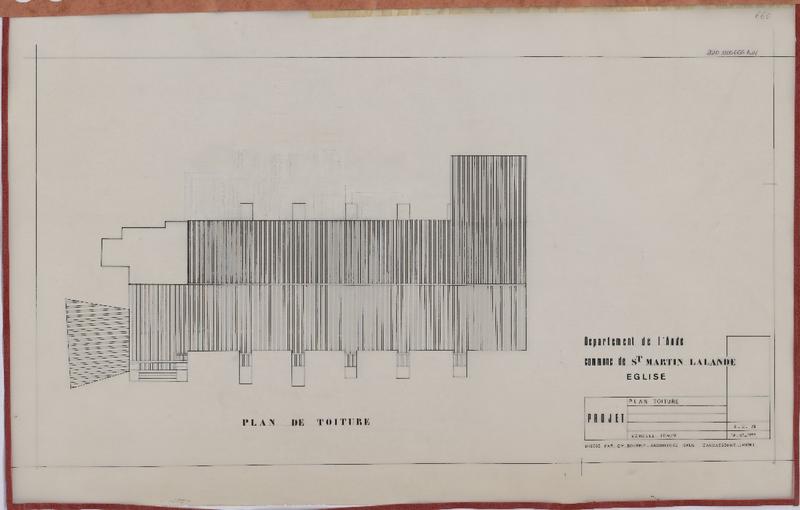 Projet ; plan de toiture.